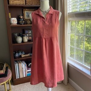 Terzo Millennio 100% Linen Dress Made in Italy EUC